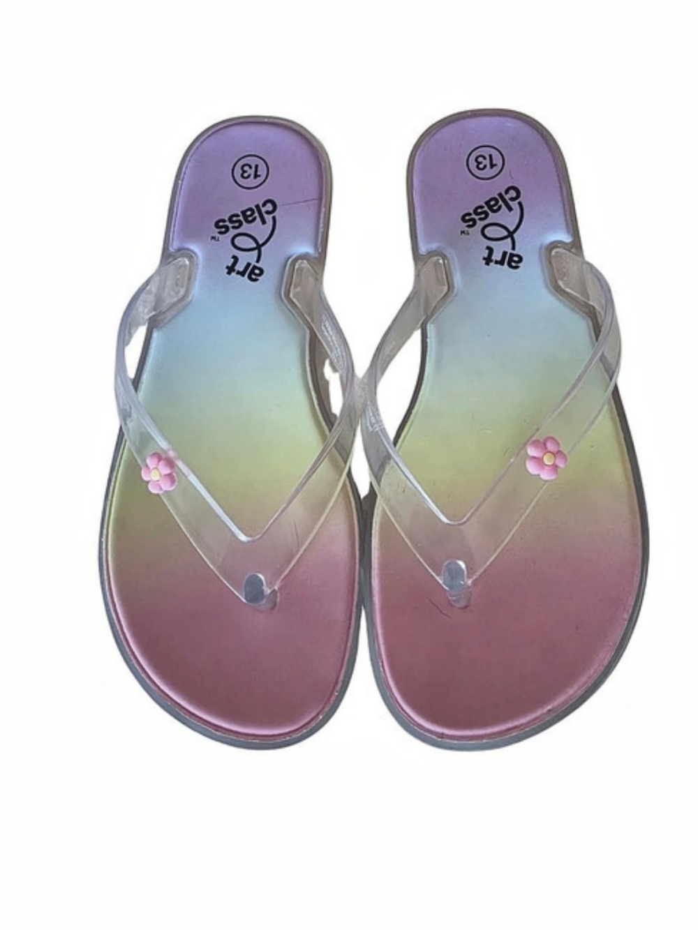 NWOT Art Class Flower Flip Flop Sandals US Little Kid Size 13